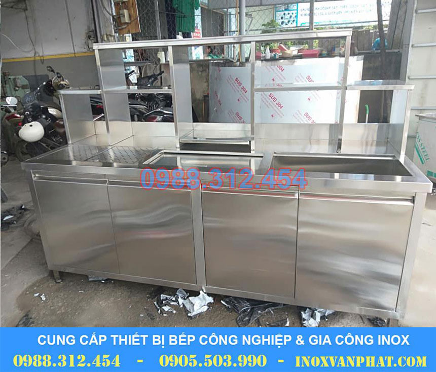 quầy pha chế inox