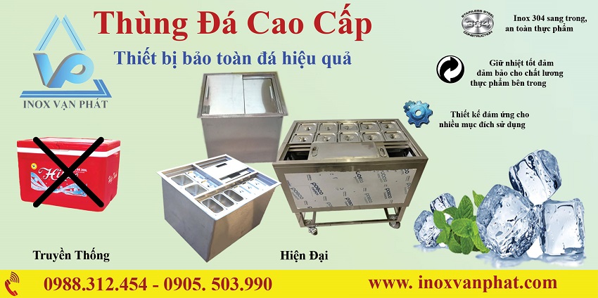 Thùng đá inox vạn phát