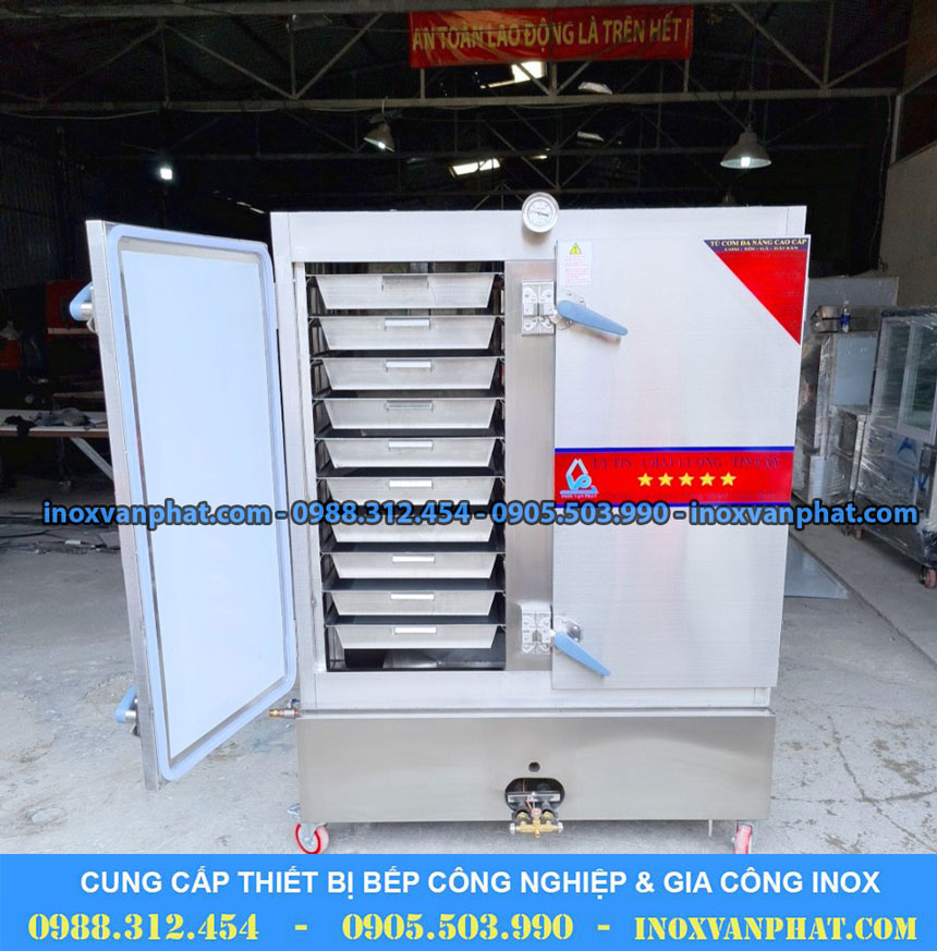 Tủ hấp cơm inox công nghiệp