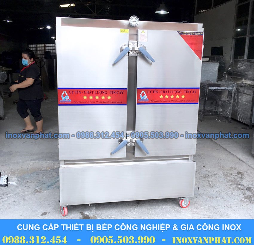 Tủ hấp cơm inox công nghiệp