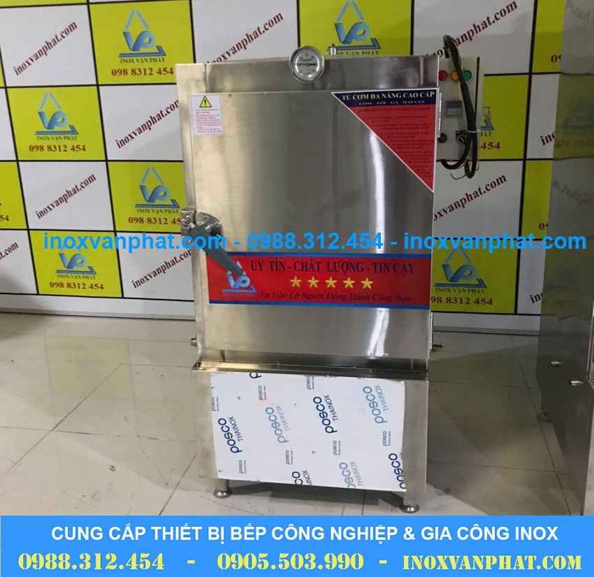 Tủ hấp cơm inox công nghiệp